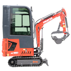 1 Ton Mini Excavator Pro - B&S Engine with Cab & Advanced Hydraulics | HUAYEE HY12D