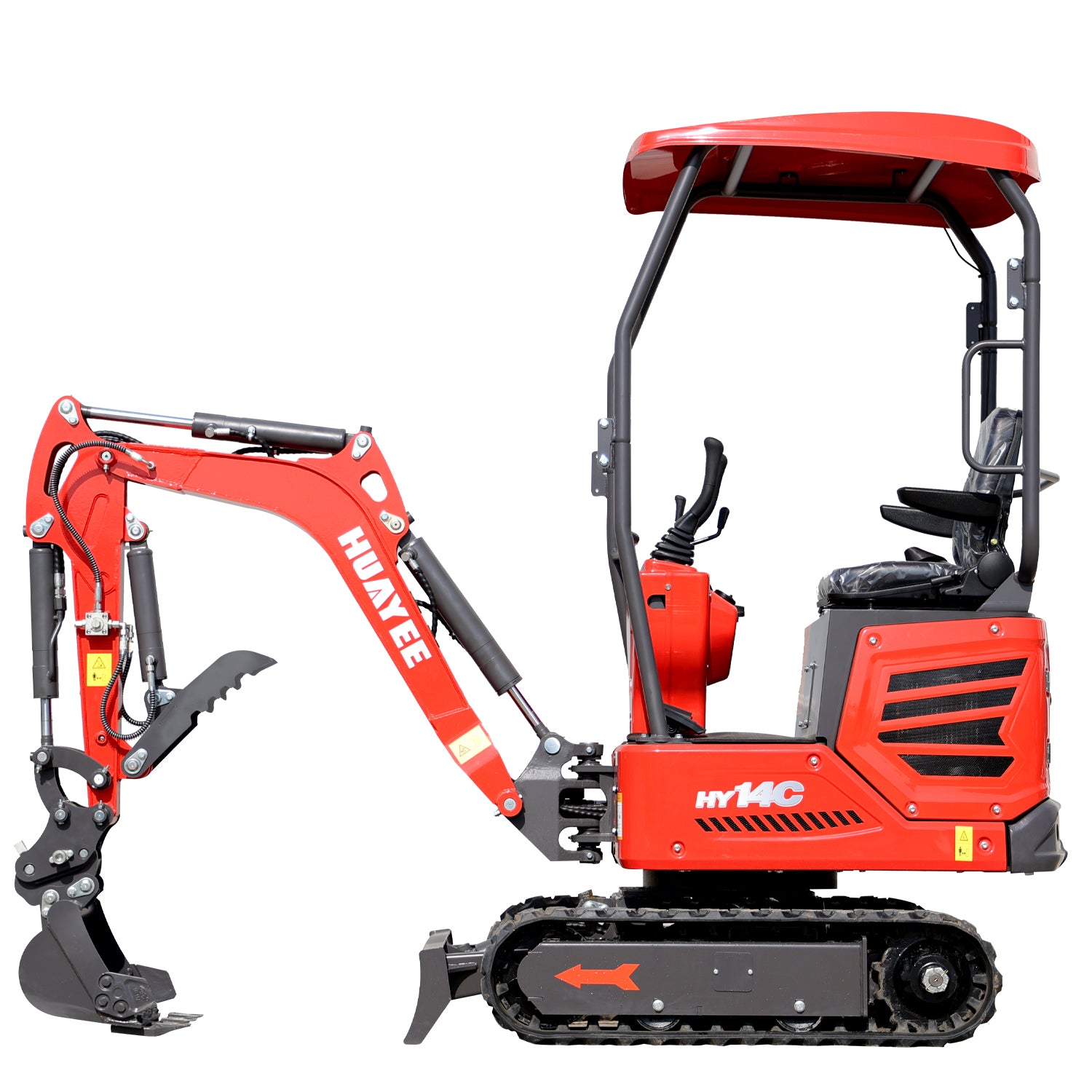 1.2 Ton Pro Mini Excavator with Hydraulic Thumb & Side Swing Boom | HUAYEE HY14C