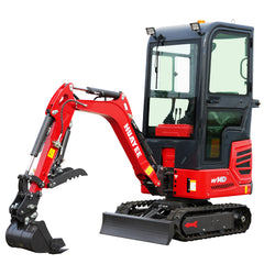 1.2 Ton Mini Excavator with Enclosed Cab, 13.5 hp B&S Engine | HUAYEE HY14D