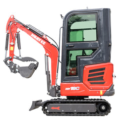 2-Ton Mini Excavator | 14hp Kubota Engine | Climate-Controlled Cab | HUAYEE HY18C