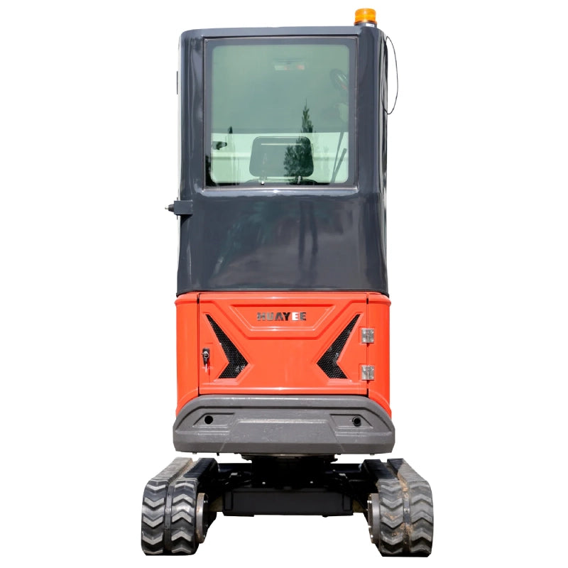 2 ton pro mini excavator with 16hp kubota engine & enclosed cab | huayee hy20c