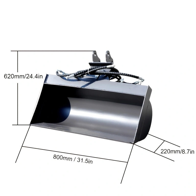 32 inch tilt bucket size for mini excavators