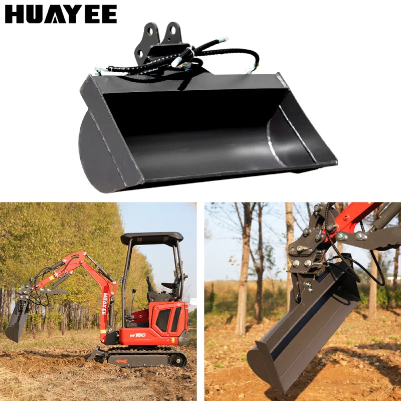 32 inch tilt bucket with mini excavators machine operation