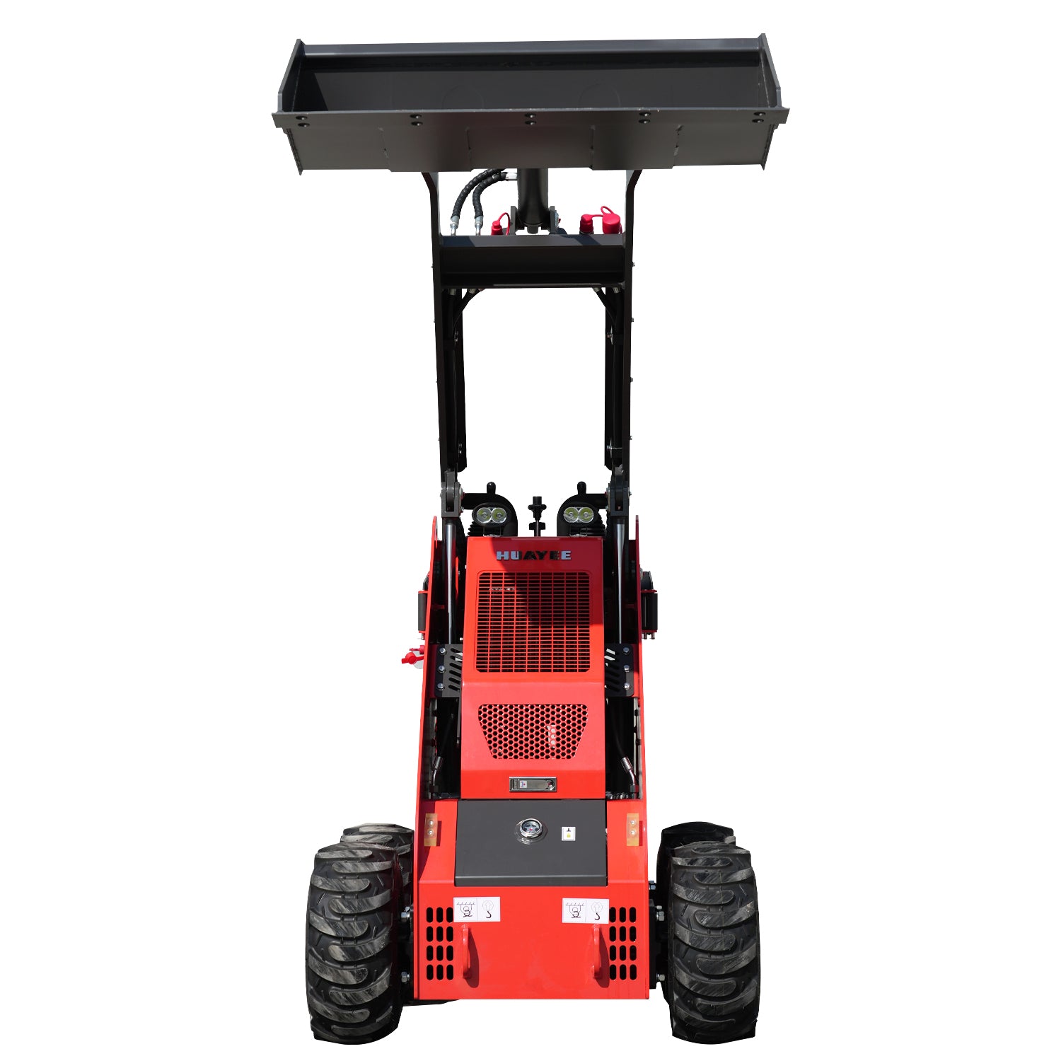 Stand-on Mini Skid Steer Loader with 13.5 hp Gasoline Briggs & Stratton Engine & Attachments | HUAYEE HY360C