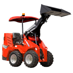 Mini Wheel Skid Steer Loader with 23 hp B&S Engine & Canopy | HUAYEE HY480D