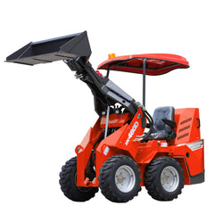 Mini Wheel Skid Steer Loader with 23 hp B&S Engine & Canopy | HUAYEE HY480D