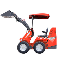 Mini Wheel Skid Steer Loader with 23 hp B&S Engine & Canopy | HUAYEE HY480D