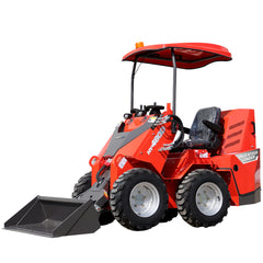 Mini Wheel Skid Steer Loader with 23 hp B&S Engine & Canopy | HUAYEE HY480D