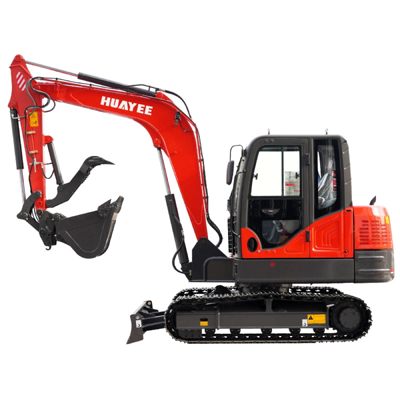 6 Ton Industrial Mini Excavator with Yanmar Engine & Enclosed Cab | HUAYEE HY60C