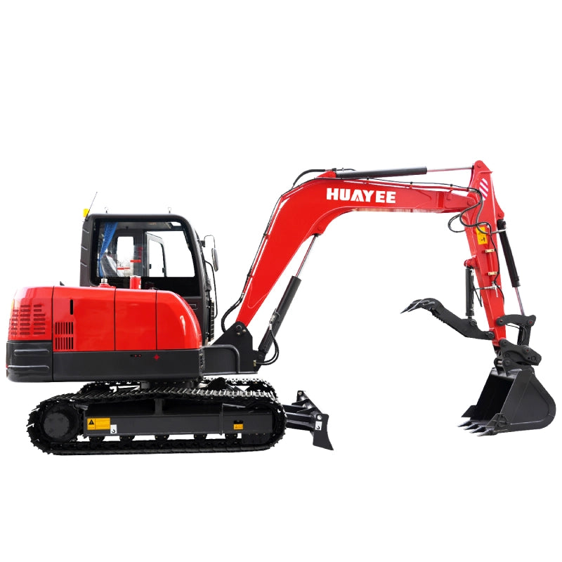 6 Ton Industrial Mini Excavator with Yanmar Engine & Enclosed Cab | HUAYEE HY60C