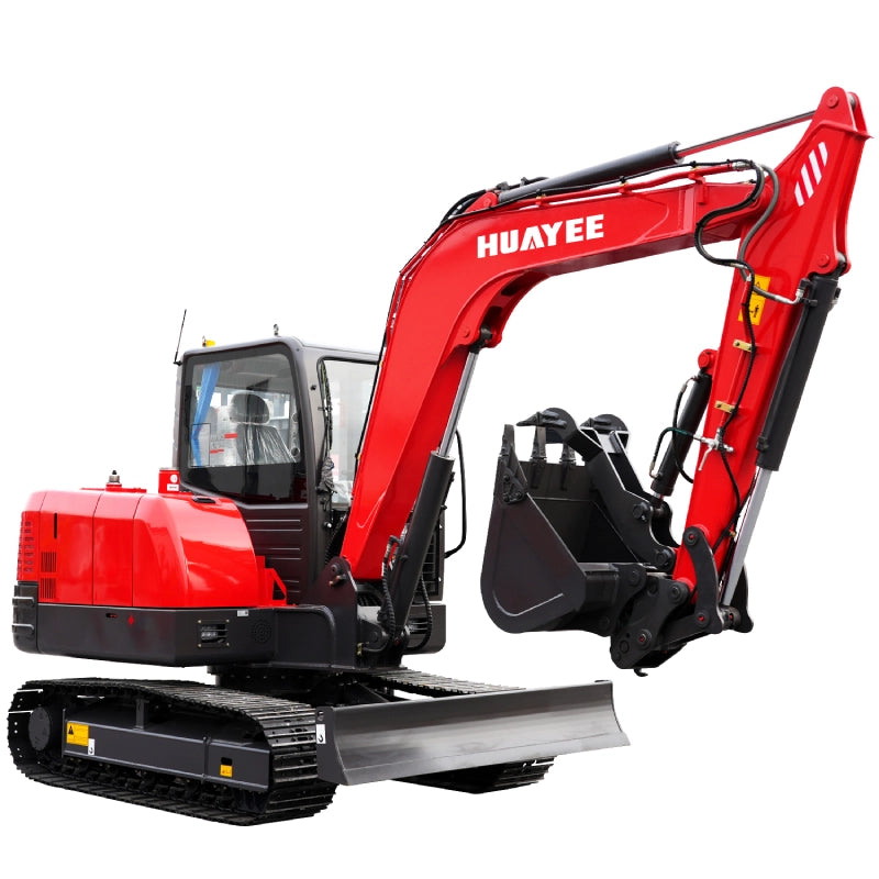 6 Ton Industrial Mini Excavator with Yanmar Engine & Enclosed Cab | HUAYEE HY60C