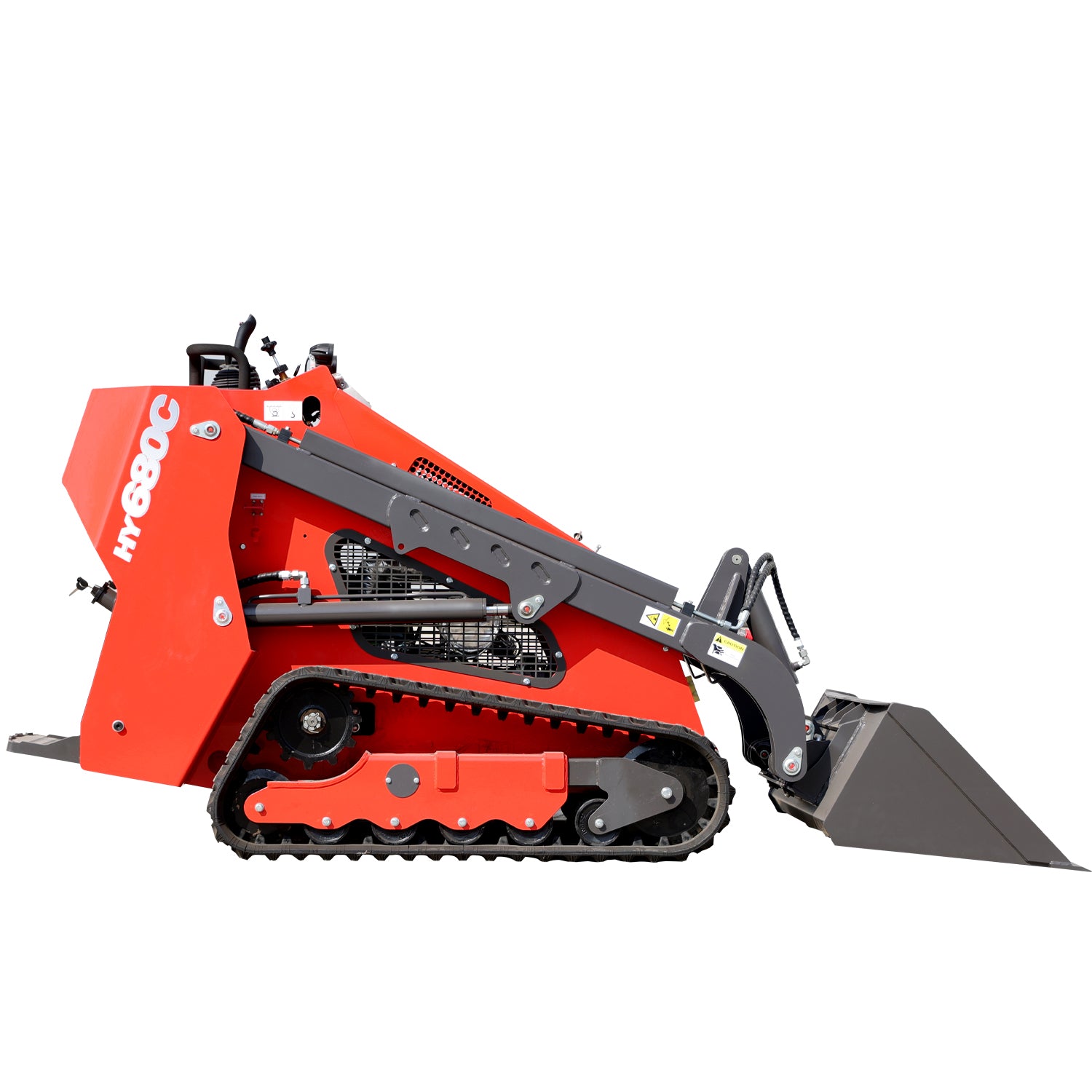 Multi-Functional Stand-on Mini Skid Steer Loader with 25 hp Kubota Engine | HUAYEE HY680C