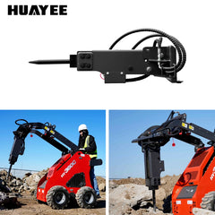 3500mm Breaker Attachment for Mini Skid Steer Loaders | HUAYEE