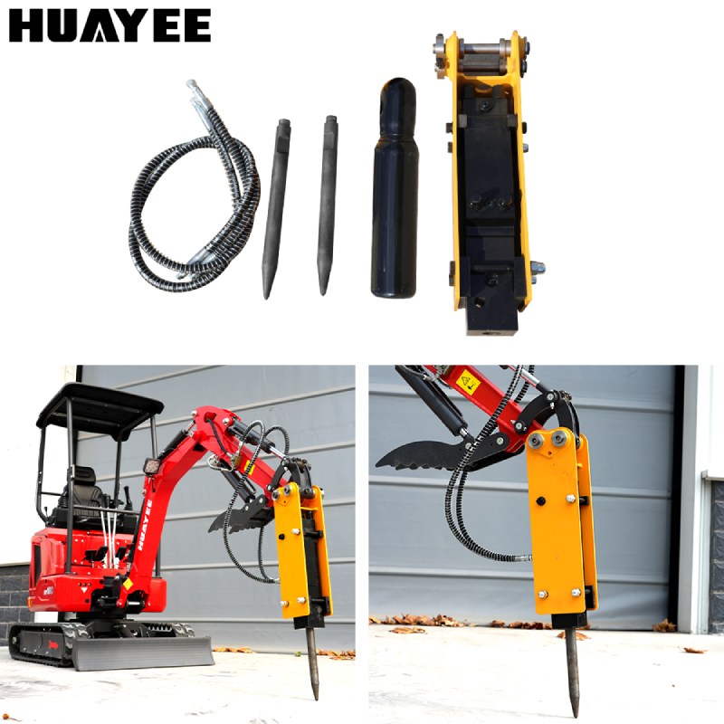 Hydraulic Hammer for 1-1.8 Ton Mini Excavators on Sale | HUAYEE