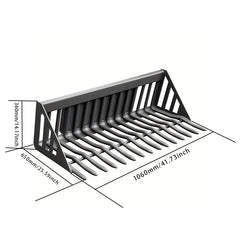 Rock Bucket Attachment for Mini Skid Steer Loaders | HUAYEE